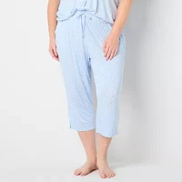 Liz Claiborne Cool and Calm Pajama Capri Pants Plus