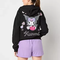 Juniors Womens Long Sleeve Hello Kitty Kuromi Zipper Hoodie