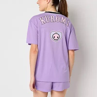 Kuromi Football Jersey Womens V Neck Hello Kitty Juniors