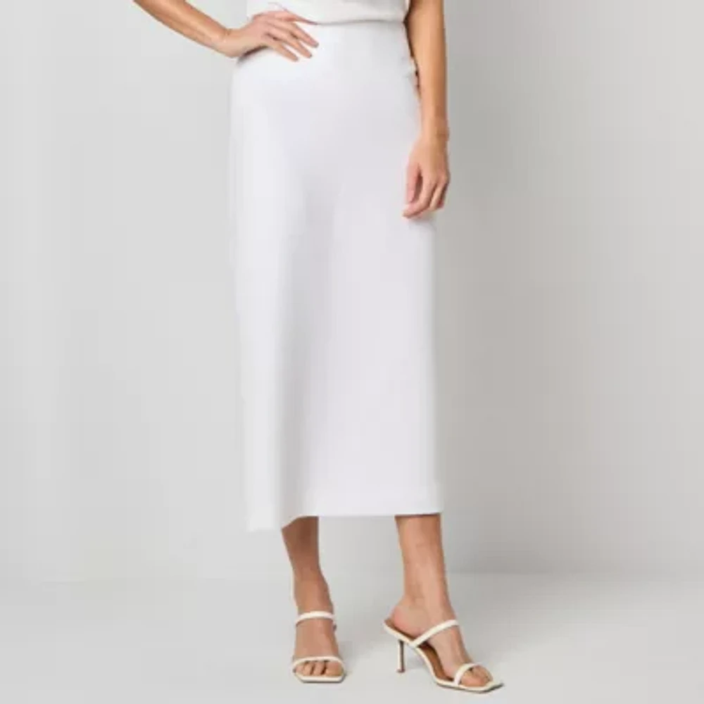 Black Label by Evan-Picone Womens Suit Skirt Long