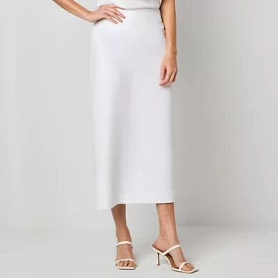 Black Label by Evan-Picone Womens Suit Skirt Long