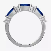1/8 CT. T.W. Genuine Red Ruby 10K Gold Marquise Band