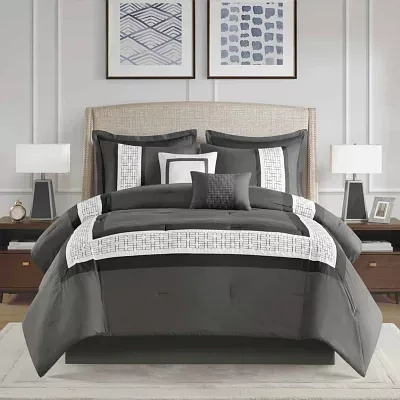 510 Design Kingwood 8-pc. Midweight Embroidered Comforter Set