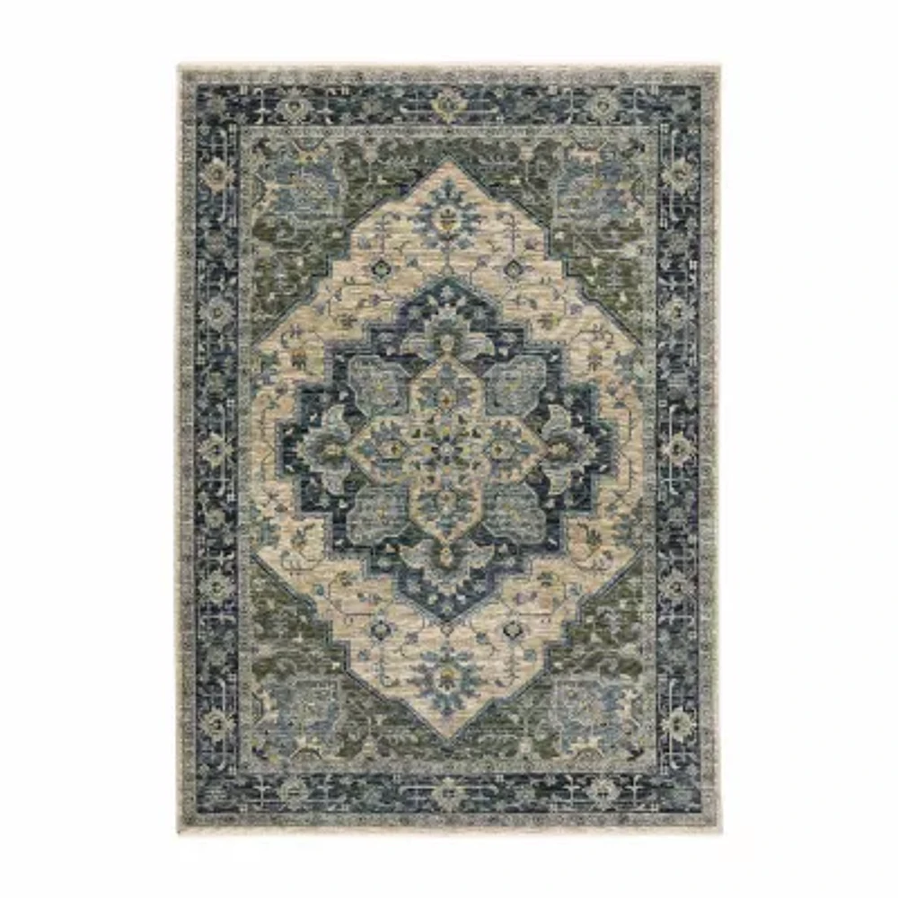 Covington Home Adeline Center Medallion Indoor Rectangular Area Rug