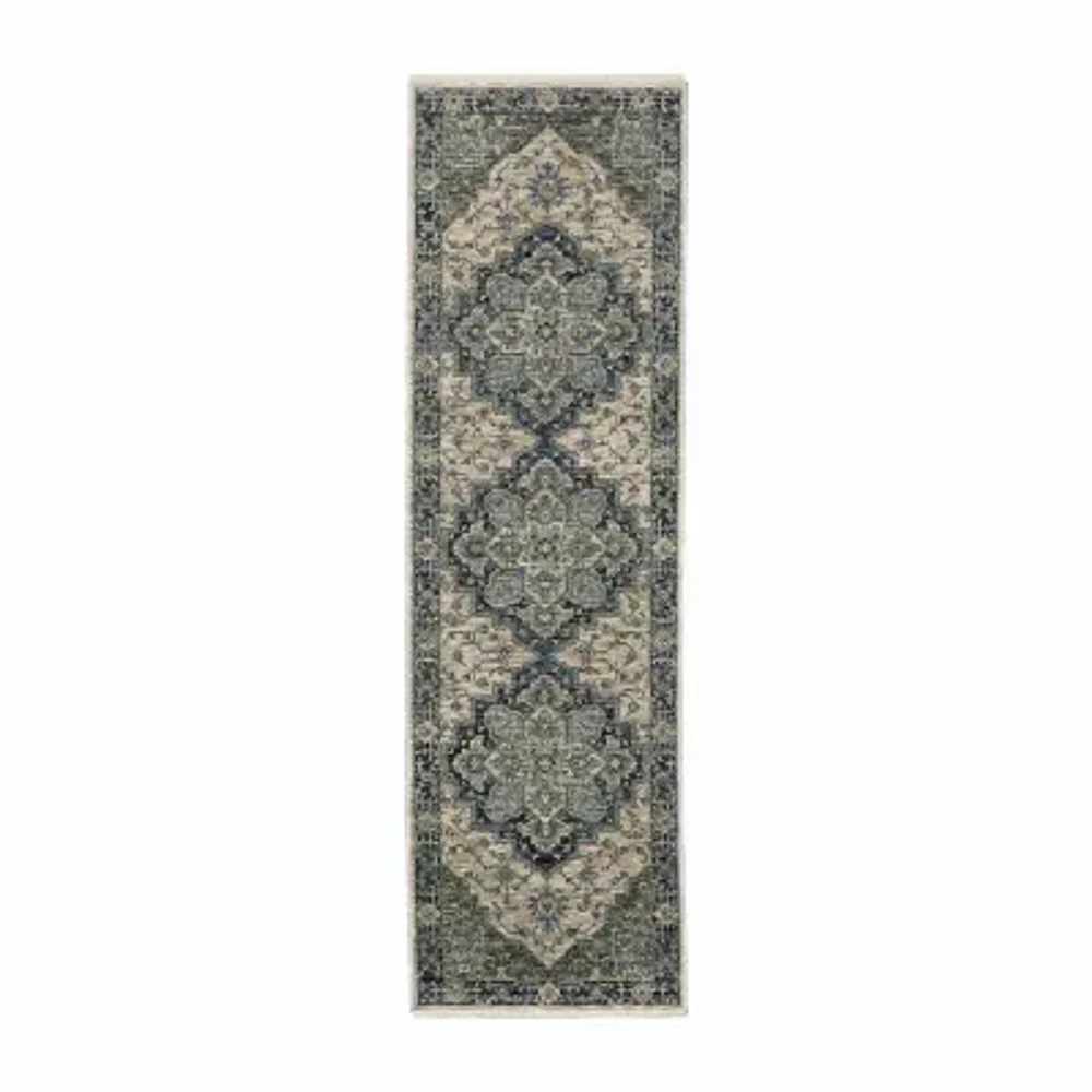 Covington Home Adeline Center Medallion 27"X90" Indoor Rectangular Runner