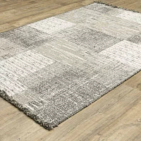 Covington Home Geneva Textured Geometric 39"X60" Indoor Outdoor Rectangular Accent Rug