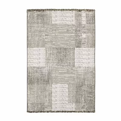 Covington Home Geneva Textured Geometric Indoor Outdoor Rectangular Area Rug