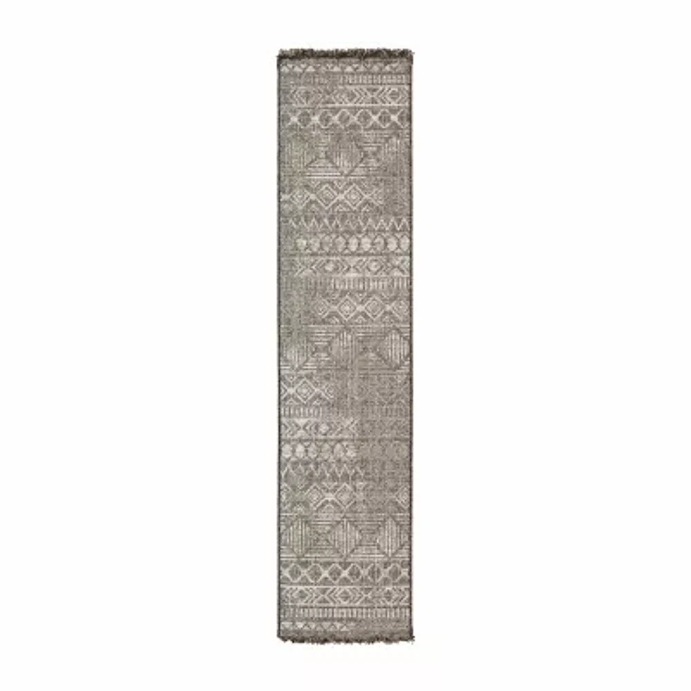Covington Home Geneva Tribal Inspired 22"X90" Indoor Outdoor Rectangular Runner