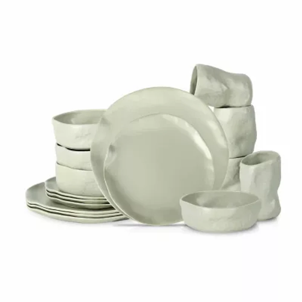 Stone by Mercer Project Atik 16-pc. Stoneware Dinnerware Set