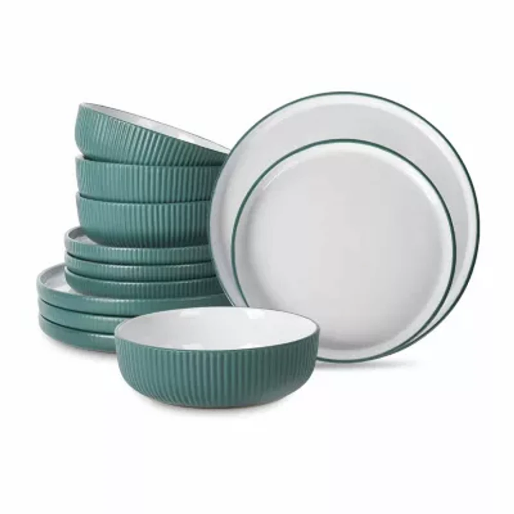 Christian Siriano New York Laro -pc. Stoneware Dinnerware Set