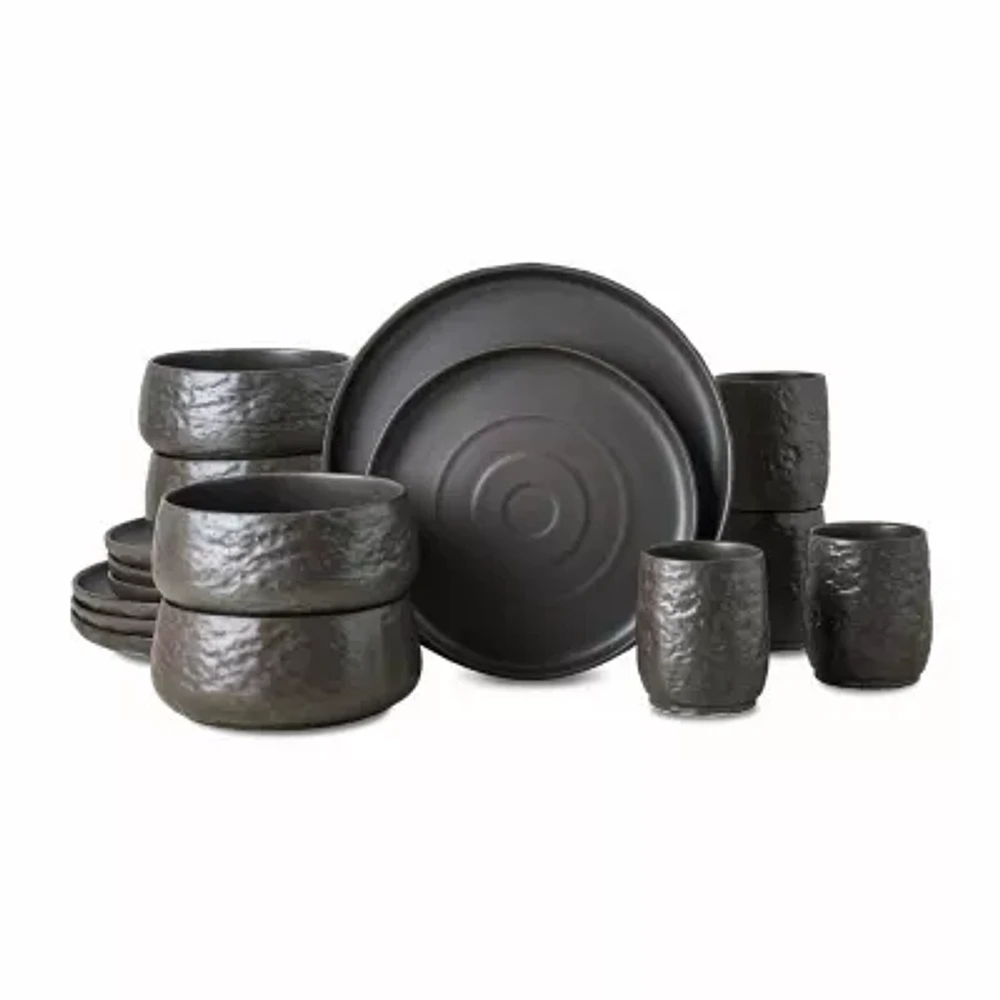 Stone by Mercer Project Shosai -pc. Stoneware Dinnerware Set