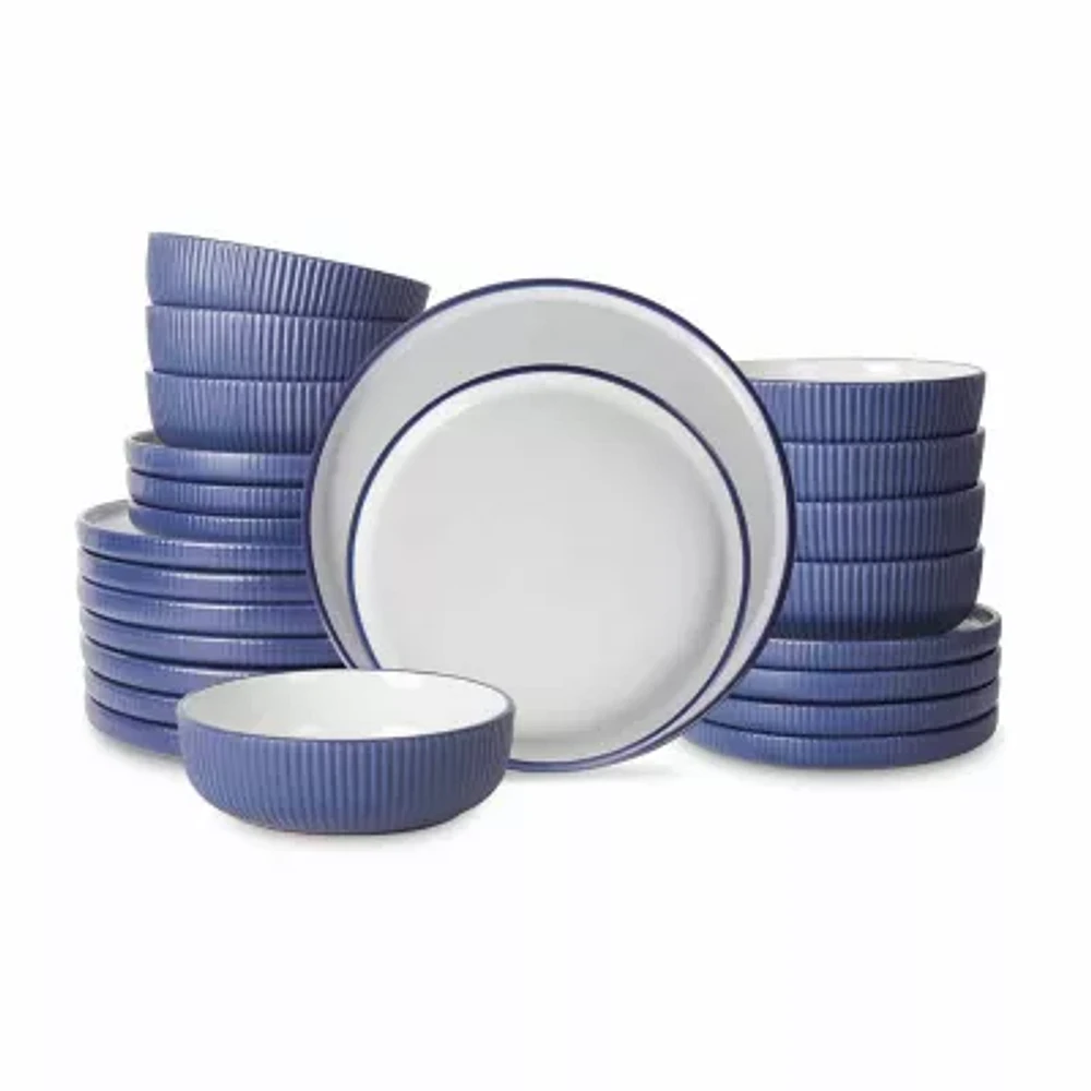 Christian Siriano New York Laro 24-pc. Stoneware Dinnerware Set