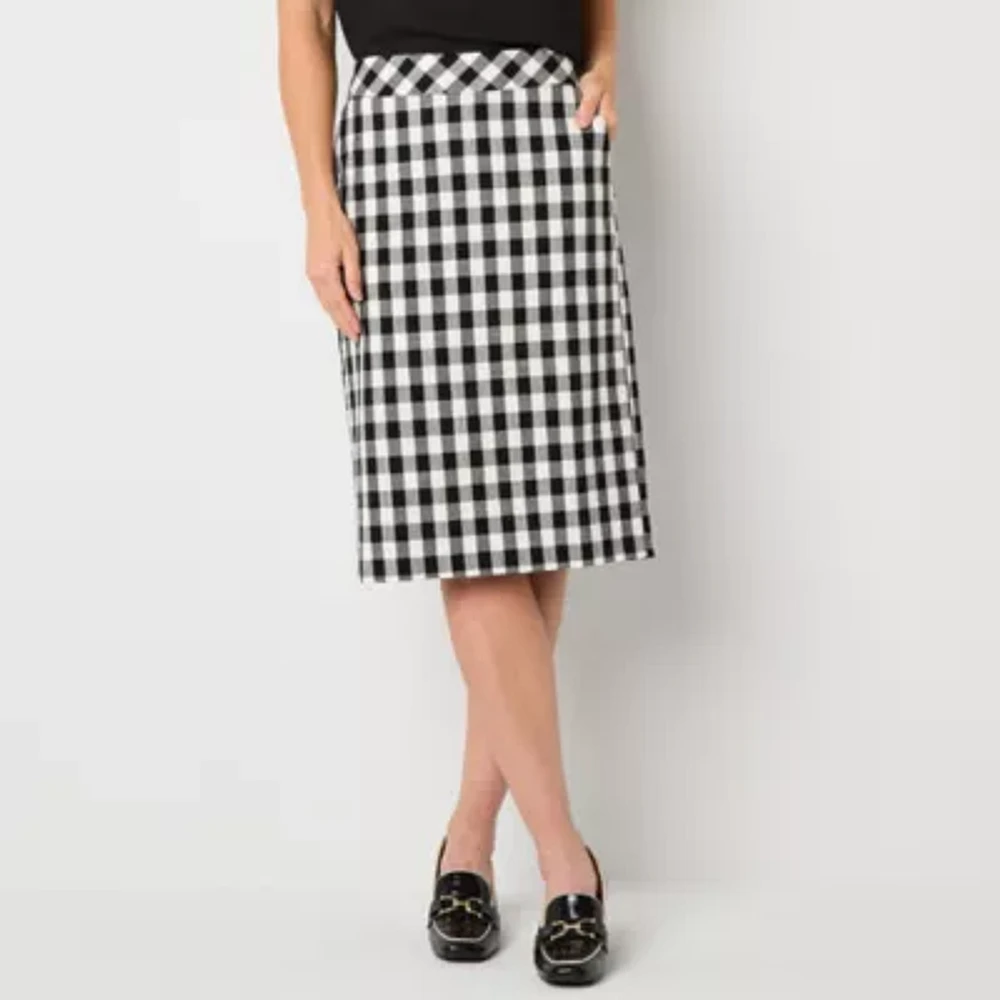 Liz Claiborne Womens Midi Pencil Skirt