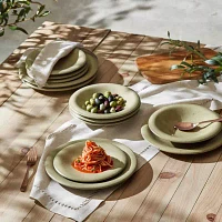 Stone + Lain Aro Set Of 24-pc. Stoneware Dinnerware Set