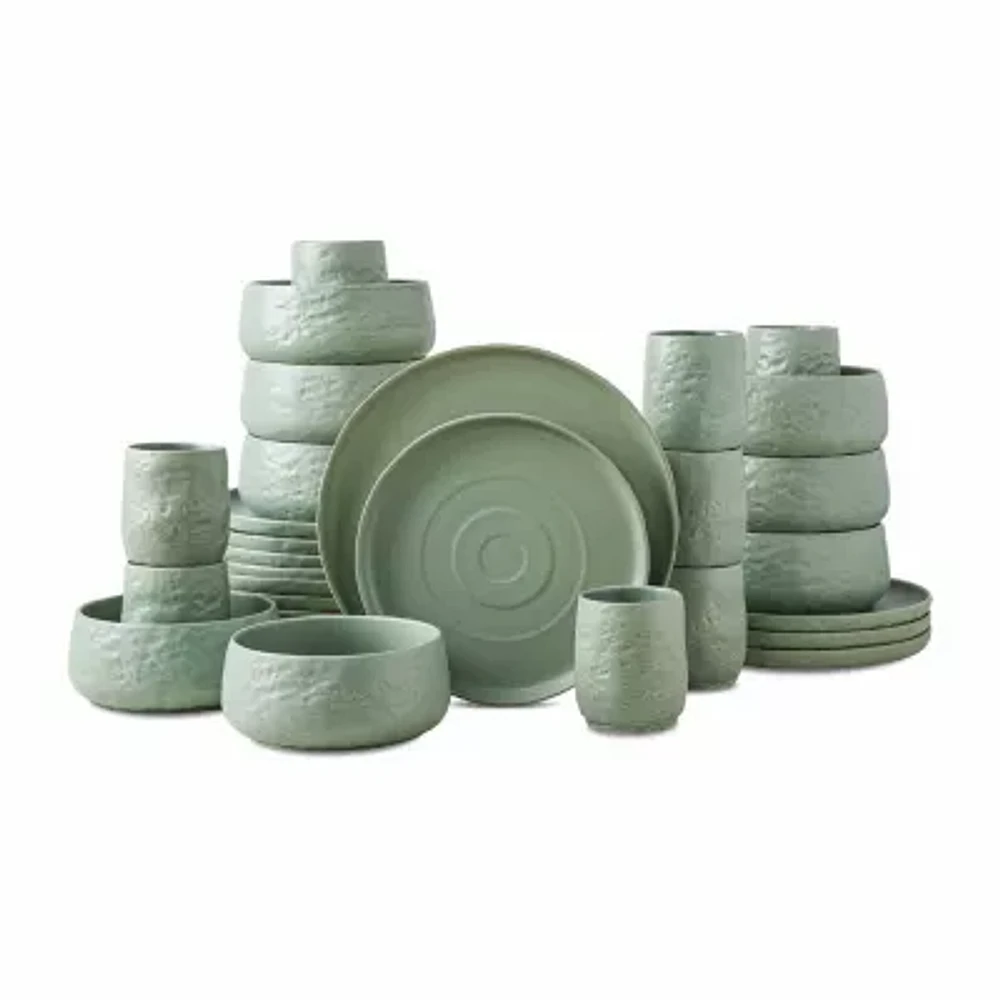 Stone by Mercer Project Shosai 32-pc. Stoneware Dinnerware Set