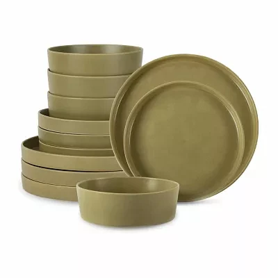 Stone by Mercer Project Modan 12-pc. Stoneware Dinnerware Set