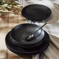 Stone + Lain Semplice -pc. Stoneware Dinnerware Set