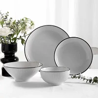 Christian Siriano New York Lustra -pc. Stoneware Dinnerware Set