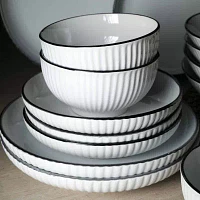 Christian Siriano New York Lustra -pc. Stoneware Dinnerware Set