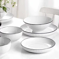 Christian Siriano New York Lustra -pc. Stoneware Dinnerware Set