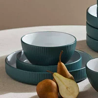 Christian Siriano New York Larosso Set Of 24-pc. Stoneware Dinnerware Set