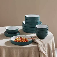 Christian Siriano New York Larosso Set Of 24-pc. Stoneware Dinnerware Set