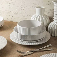 Christian Siriano New York Lusso 32-pc. Stoneware Dinnerware Set