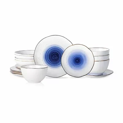 Christian Siriano New York Luna 16-pc. Stoneware Dinnerware Set