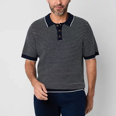 St. John's Bay Polo Mens Short Sleeve Pullover Sweater