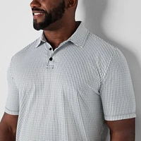 Stylus Printed Big and Tall Mens Regular Fit Short Sleeve Polo Shirt