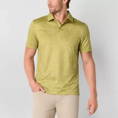 Stylus Mens Short Sleeve Printed Polo Shirt