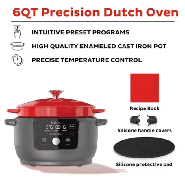 Cuisinart Cast Iron 7-qt. Dutch Oven, Color: Red - JCPenney