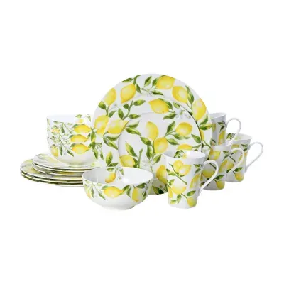 Mikasa Lemons 16-pc. Bone China Dinnerware Set