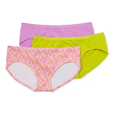 Arizona Body 3-pc. Seamless Multi-Pack Hipster Panty