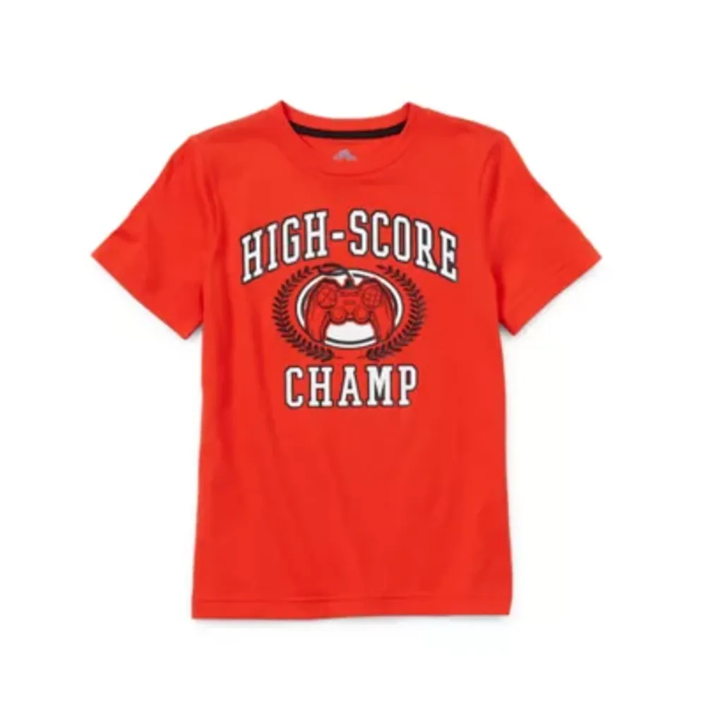 Thereabouts Little & Big Boys Crew Neck Short Sleeve Graphic T-Shirt