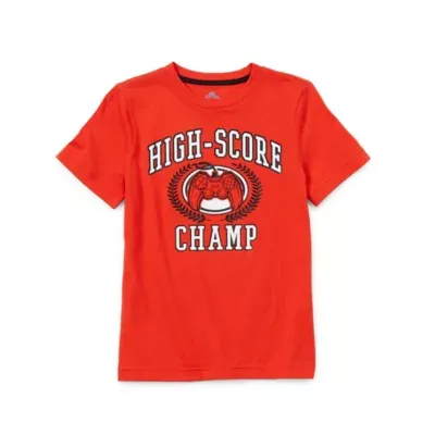 Thereabouts Little & Big Boys Crew Neck Short Sleeve Graphic T-Shirt