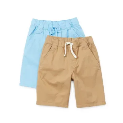 Thereabouts Little & Big Boys Stretch Fabric Adjustable Waist Pull-On 2-pc. Jogger Short