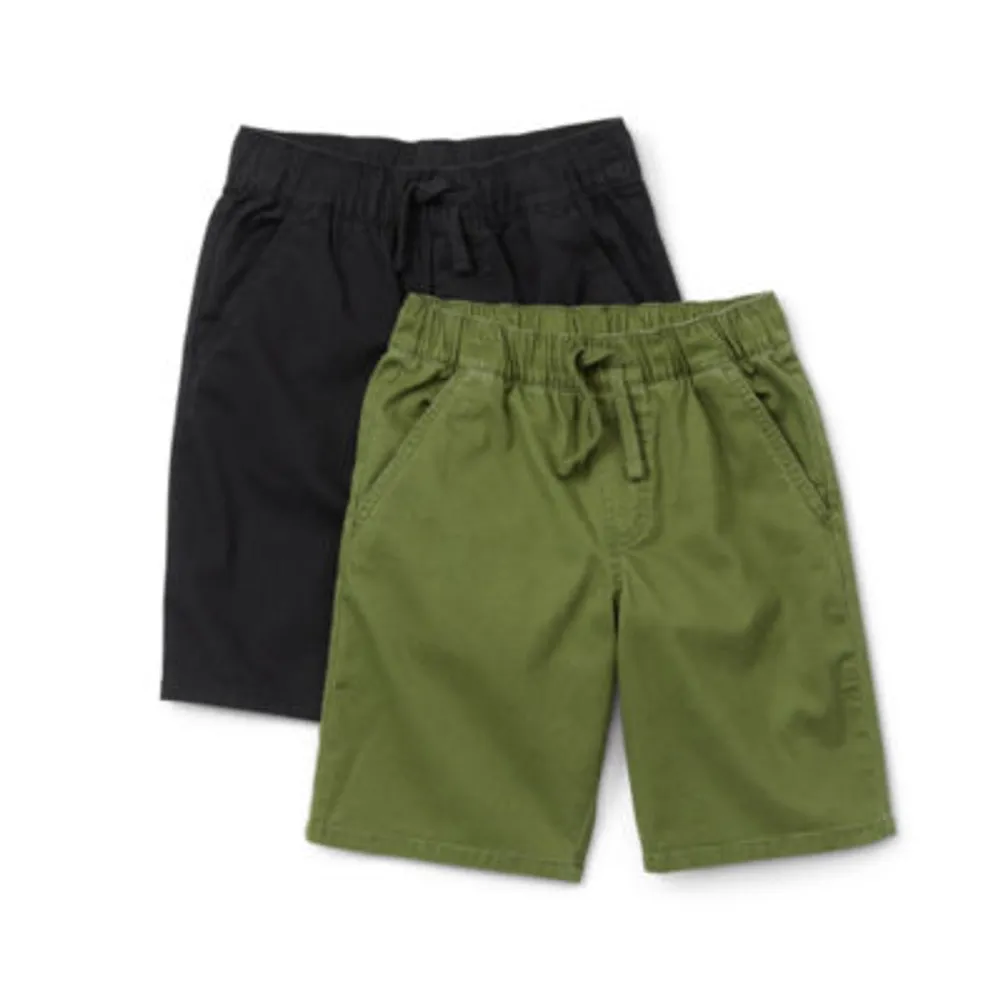 Thereabouts Little & Big Boys Stretch Fabric Adjustable Waist Pull-On 2-pc. Jogger Short