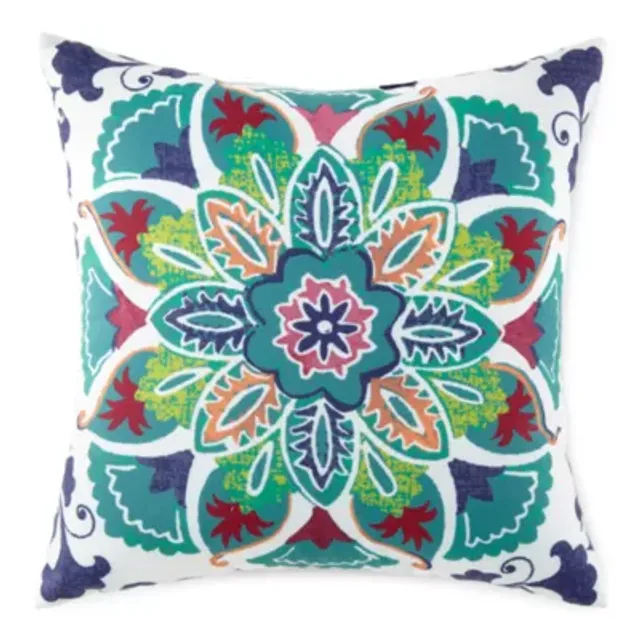 Distant Lands 18x18 Jungle Leaf Square Outdoor Pillow, Color: Jungle Leaf -  JCPenney