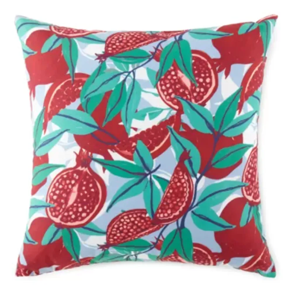 Distant Lands 18x18 Pomegranate Square Throw Pillows