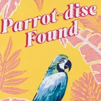 Outdoor Oasis Printed Parrot-Dise Beach Towel