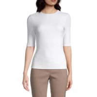 Worthington Womens Ultra Smoothing Crew Neck Top