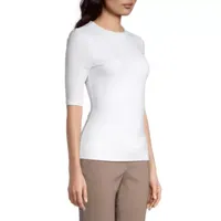 Worthington Womens Ultra Smoothing Crew Neck Top