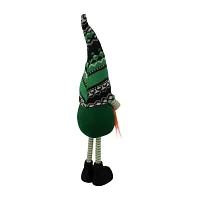 Northlight 19" Green And Black Leprechaun Girl Standing Figure St. Patricks Day Gnome