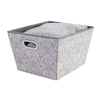 Kennedy International Gray Fabric Storage Box