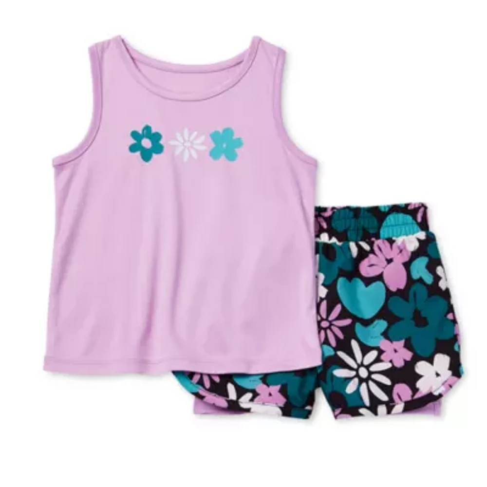 Okie Dokie Toddler & Little Girls Active 2-pc. Short Set