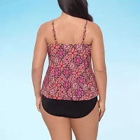 Trimshaper Tankini Swimsuit Top Plus