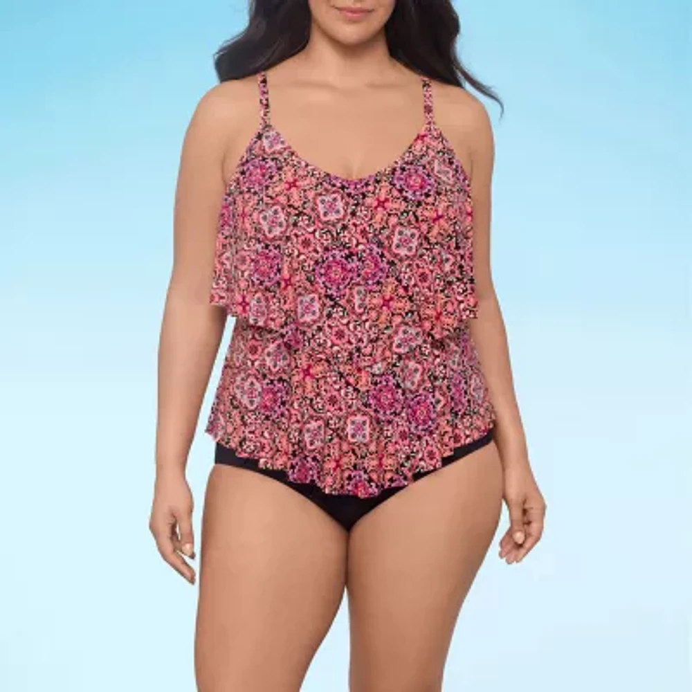 Trimshaper Tankini Swimsuit Top Plus