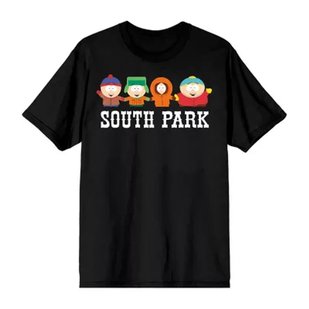 Big and Tall Mens Crew Neck Short Sleeve Classic Fit South Park Graphic T-Shirt