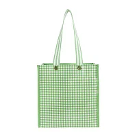 Martha Stewart Green Gingham Market Tote
